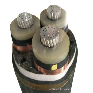 3 Core Aluminum Conductor Medium Voltage Armoured XLPE Insulated SWA PVC sheath Power Cable